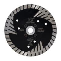 Диск алмазный отрезной турбо с фланцем EURO-Premium 125*M14*2,4 мм гранит сухой рез Tech-Nick